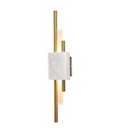 Designer wall lamps - Step into Design ELLIE LED marble wall lamp white gold 50cm ST-7007W-WHITE - product 1