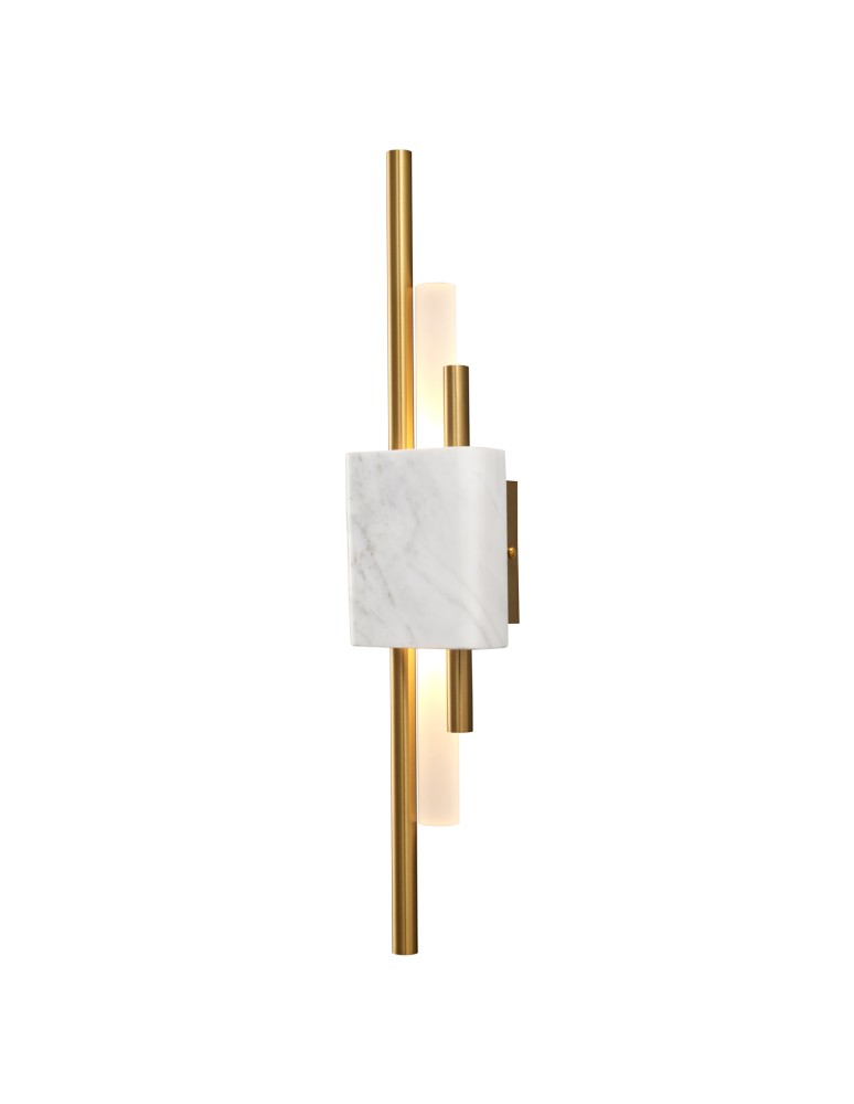 Designer wall lamps - Step into Design ELLIE LED marble wall lamp white gold 50cm ST-7007W-WHITE - product kolory-swiatla.pl 1