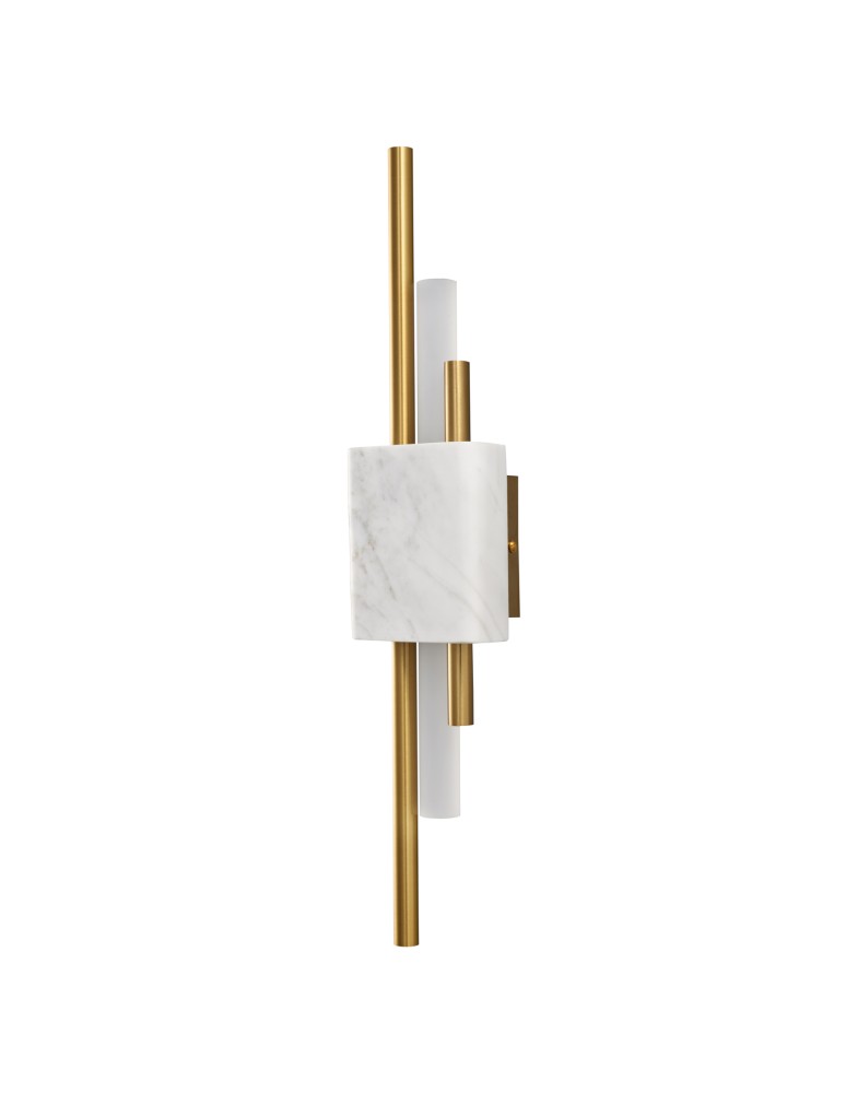Designer wall lamps - Step into Design ELLIE LED marble wall lamp white gold 50cm ST-7007W-WHITE - product kolory-swiatla.pl 2