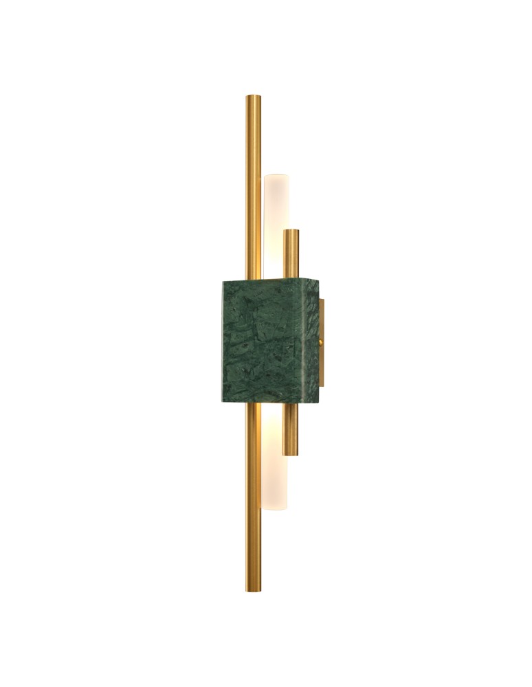 Designer wall lamps - Step into Design ELLIE LED marble green gold wall lamp 50cm ST-7007W-GREEN - product kolory-swiatla.pl 1