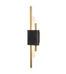 Designer wall lamps - Step into Design ELLIE LED marble wall lamp black and gold 50cm ST-7007W-BLACK - product 1