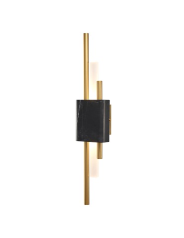 Step into Design ELLIE LED marble wall lamp black and gold 50cm ST-7007W-BLACK