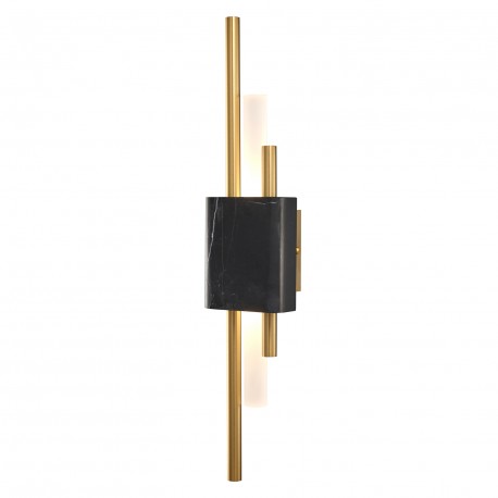 Step into Design Lampa ścienna ELLIE LED marmurowa czarno złota 50cm ST-7007W-BLACK