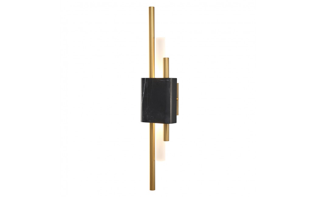 Step into Design Lampa ścienna ELLIE LED marmurowa czarno złota 50cm ST-7007W-BLACK