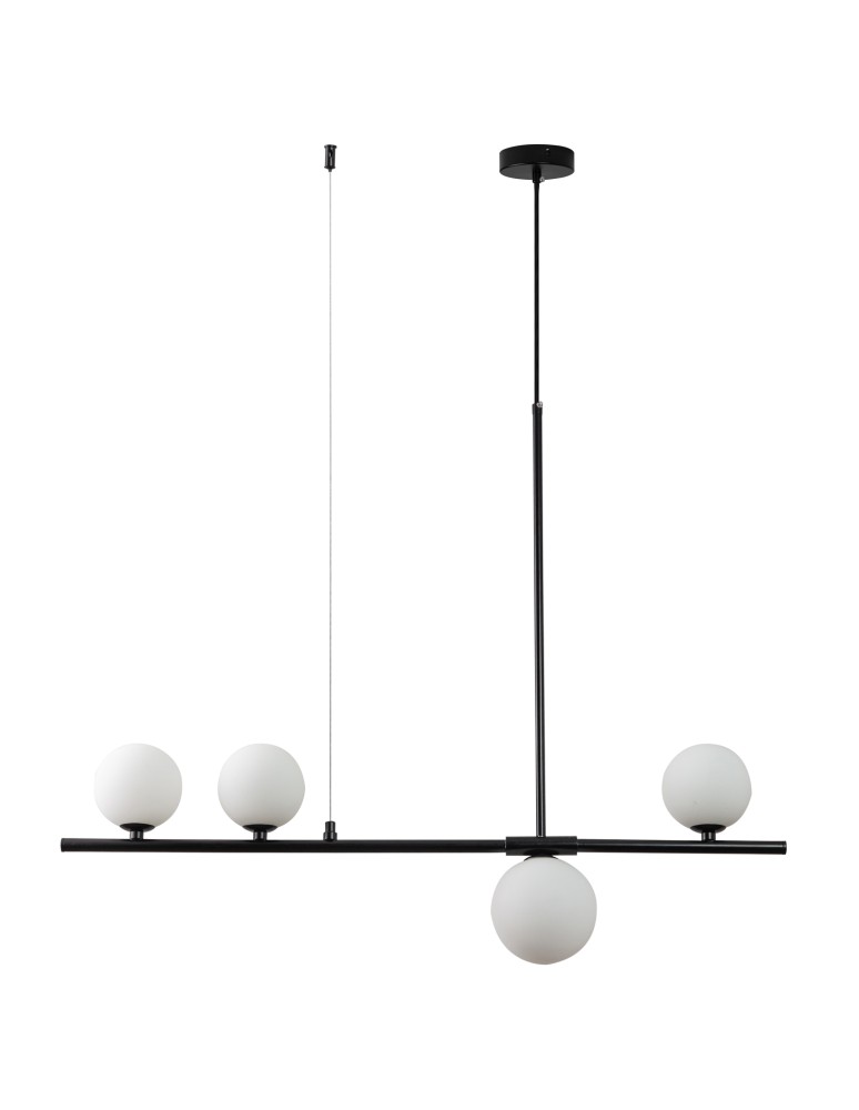 Pendant lamps spheres - Step into Design MODERNO pendant lamp black 80cm DN1506 black - product kolory-swiatla.pl 1