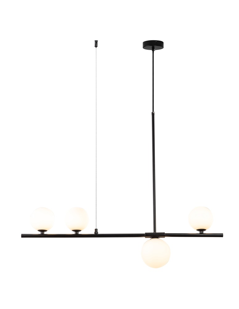 Pendant lamps spheres - Step into Design MODERNO pendant lamp black 80cm DN1506 black - product kolory-swiatla.pl 2