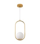 Pendant lamps spheres - Step into Design COSTA SOLO gold 40cm pendant lamp DP0001A-400 gold - product 1