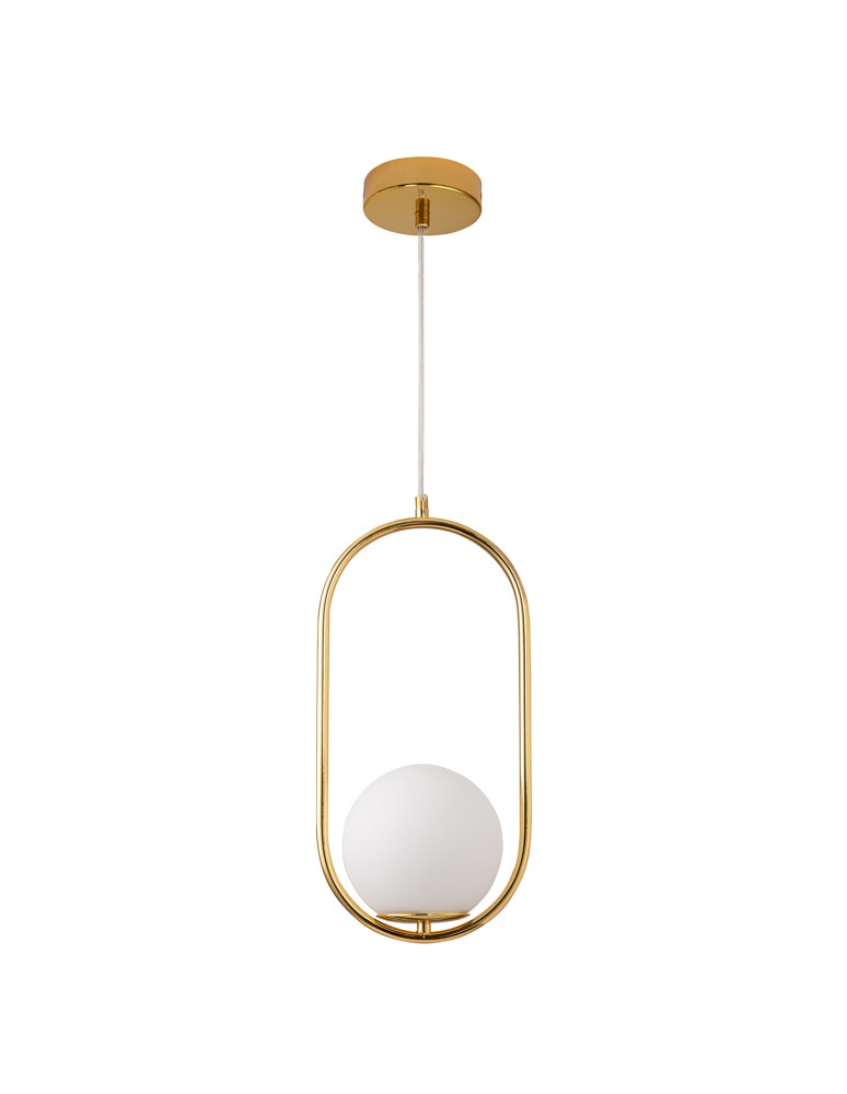 Pendant lamps spheres - Step into Design COSTA SOLO gold 40cm pendant lamp DP0001A-400 gold - product kolory-swiatla.pl 1