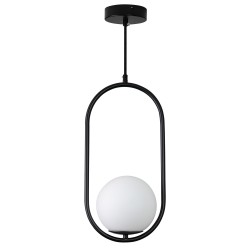 Step into Design Lampa wisząca COSTA SOLO czarna 40cm DP0001A-400 black