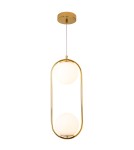 Pendant lamps spheres - Step into Design COSTA DUO gold 50cm pendant lamp DP0002-2 gold - product 2