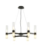 Modern chandeliers - Step into Design CANDELA-6 pendant lamp black 70cm DN1505-6 black - product 2