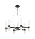 Modern chandeliers - Step into Design CANDELA-6 pendant lamp black 70cm DN1505-6 black - product 3