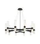 Modern chandeliers - Step into Design Pendant lamp CANDELA-10 black 85cm DN1505-10 black - product 1
