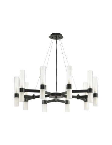 Step into Design Pendant lamp CANDELA-10 black 85cm DN1505-10 black