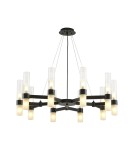 Modern chandeliers - Step into Design Pendant lamp CANDELA-10 black 85cm DN1505-10 black - product 2
