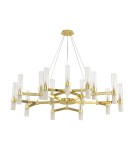 Modern chandeliers - Step into Design CANDELA-15 gold 120cm pendant lamp DN1505-15 gold - product 1