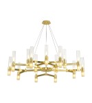 Modern chandeliers - Step into Design CANDELA-15 gold 120cm pendant lamp DN1505-15 gold - product 2