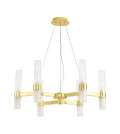 Modern chandeliers - Step into Design CANDELA-6 gold 70cm pendant lamp DN1505-6 gold - product 1