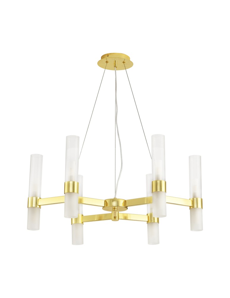 Modern chandeliers - Step into Design CANDELA-6 gold 70cm pendant lamp DN1505-6 gold - product kolory-swiatla.pl 1