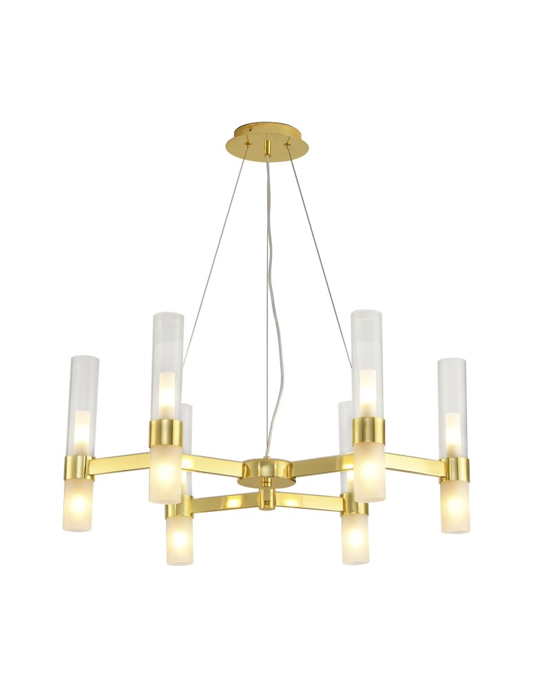 Modern chandeliers - Step into Design CANDELA-6 gold 70cm pendant lamp DN1505-6 gold - product kolory-swiatla.pl 2
