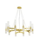 Modern chandeliers - Step into Design CANDELA-10 gold 85cm pendant lamp DN1505-10 gold - product 1