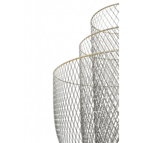 King Home Lampa wisząca ILLUSION BICOLOUR 90 srebrna / złota (MD8167-XL.BI)