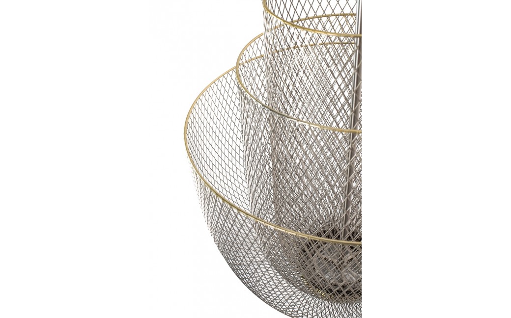 King Home Lampa wisząca ILLUSION BICOLOUR 90 srebrna / złota (MD8167-XL.BI)