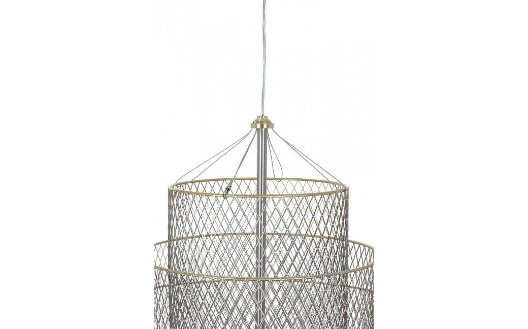 King Home Lampa wisząca ILLUSION BICOLOUR 90 srebrna / złota (MD8167-XL.BI)