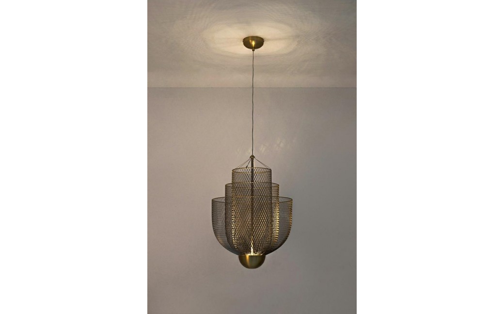 King Home Lampa wisząca ILLUSION BICOLOUR 90 srebrna / złota (MD8167-XL.BI)