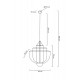 King Home Lampa wisząca ILLUSION BICOLOUR 90 srebrna / złota (MD8167-XL.BI)