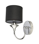 Silver wall lamps - Cosmolight ABU DHABI Wall lamp W01837CH-BK Silver. - product 1