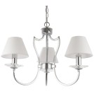 3-point chandelier - Cosmolight RIGA pendant lamp P03755CH-WH Silver. - product 1