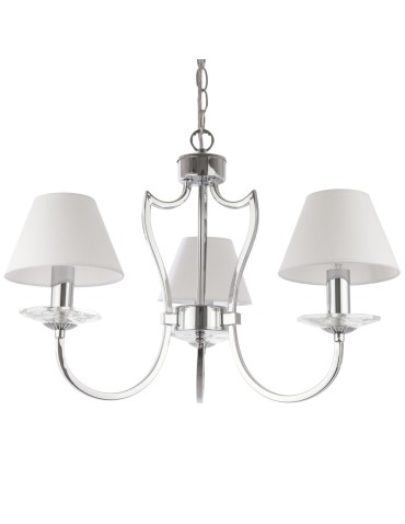 Cosmolight RIGA pendant lamp P03755CH-WH Silver.