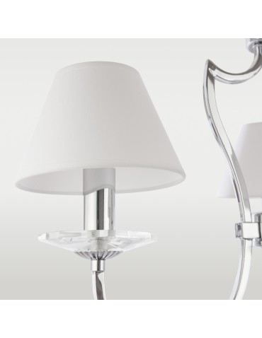 Cosmolight Lampa wisząca RIGA P03755CH-WH Srebrny - produkt 2