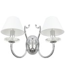 Double wall lamps - Cosmolight RIGA wall lamp W02779CH-WH Silver. - product 1