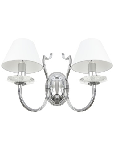 Cosmolight RIGA wall lamp W02779CH-WH Silver.