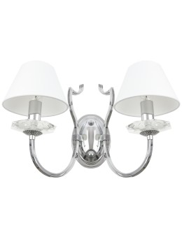 Cosmolight RIGA wall lamp W02779CH-WH Silver.