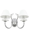 Cosmolight RIGA wall lamp W02779CH-WH Silver.