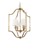 Hampton style pendant lamps - Cosmolight NEW YORK pendant lamp P04667AU-WH Gold. - product 1