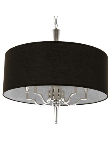 Cosmolight WASHINGTON pendant lamp P05922NI-BK Silver.