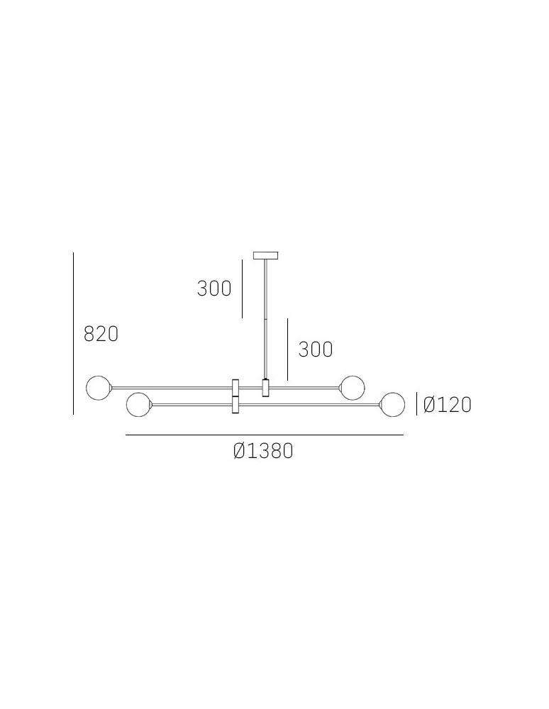 Pendant lamps spheres - Cosmolight CAPE TOWN pendant lamp P04167BR Brass - product kolory-swiatla.pl 2