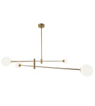 Pendant lamps spheres - Cosmolight CAPE TOWN pendant lamp P04167BR Brass - product 1