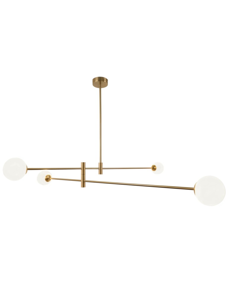 Pendant lamps spheres - Cosmolight CAPE TOWN pendant lamp P04167BR Brass - product kolory-swiatla.pl 1