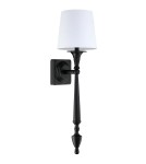 Hampton style wall lamps - Cosmolight Wall lamp AUSTIN W01296BK-WH Black. - product 2
