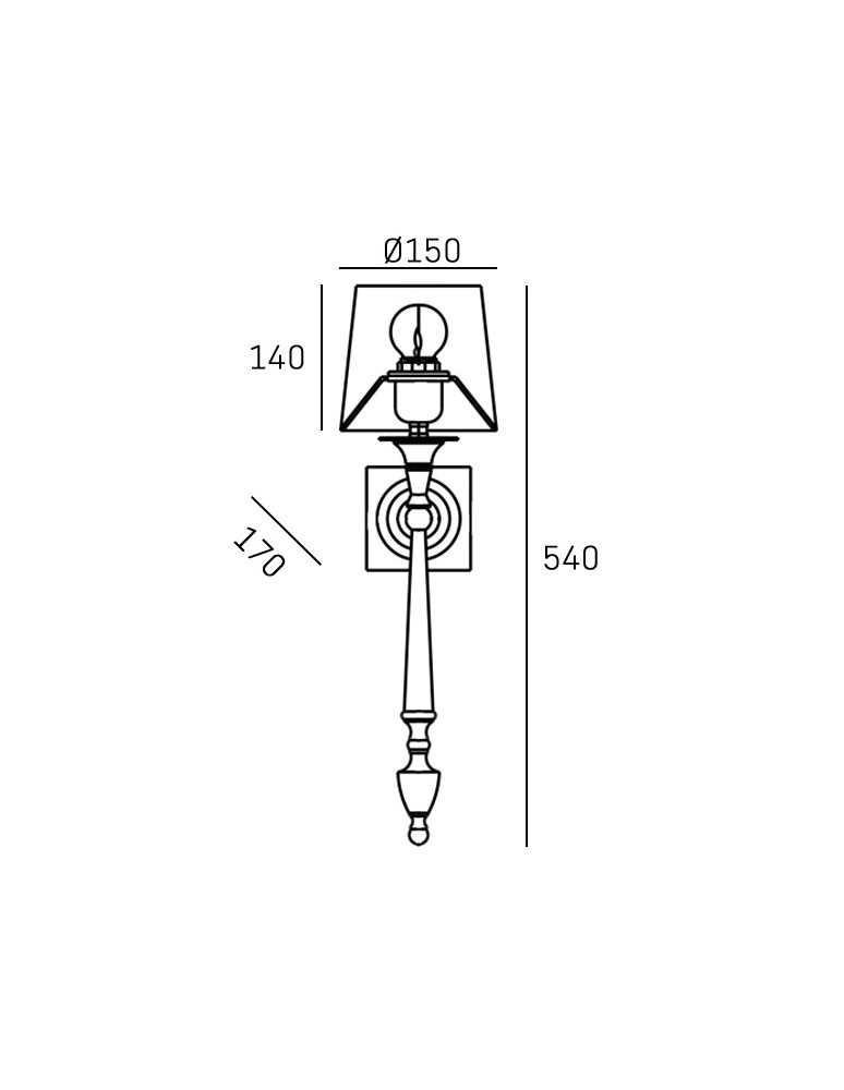 Hampton style wall lamps - Cosmolight Wall lamp AUSTIN W01296BK-WH Black. - product kolory-swiatla.pl 3