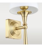 Hampton style wall lamps - Cosmolight Wall lamp AUSTIN W01289BR-WH Brass - product 3