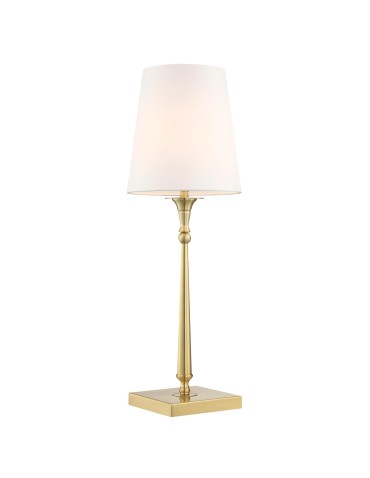 Cosmolight AUSTIN Table Lamp T01234BR-WH Brass.