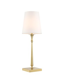 Cosmolight Lampa stołowa AUSTIN T01234BR-WH Mosiądz