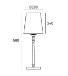 Nightlights - Cosmolight AUSTIN table lamp T01227AU-WH Gold. - product 4