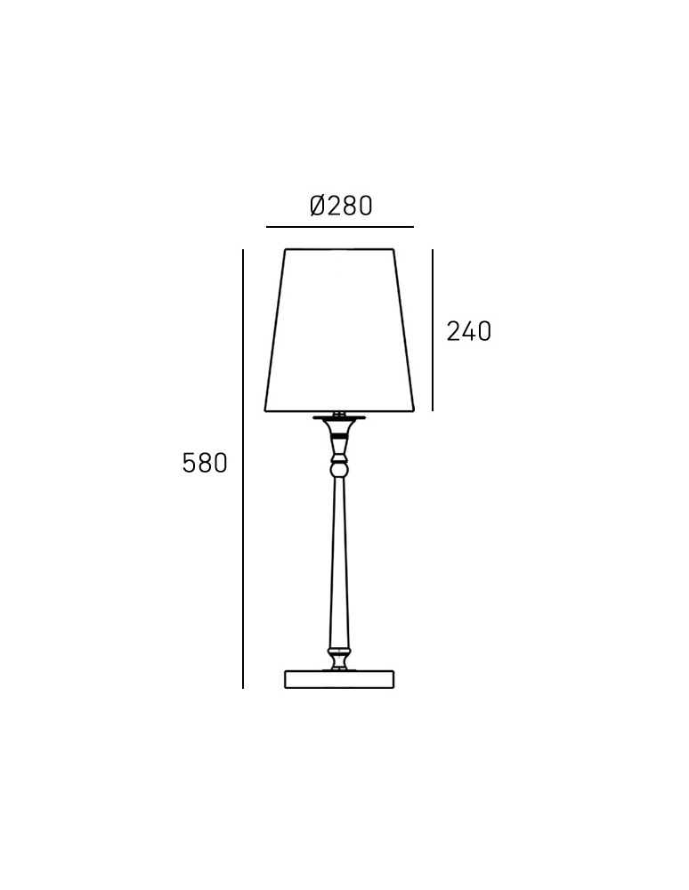 Nightlights - Cosmolight AUSTIN table lamp T01227AU-WH Gold. - product kolory-swiatla.pl 4
